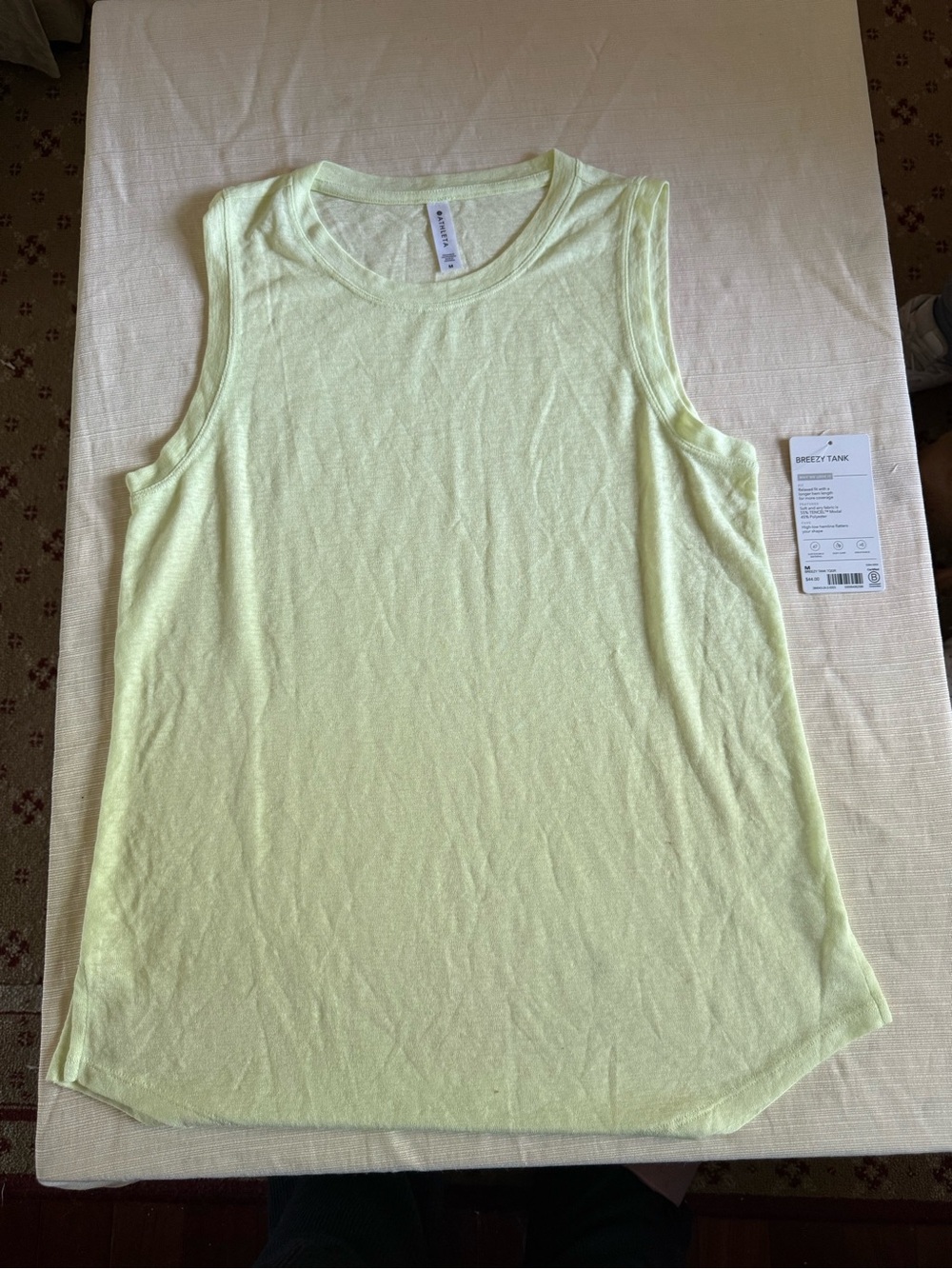 Athleta Light Lime Tank Top